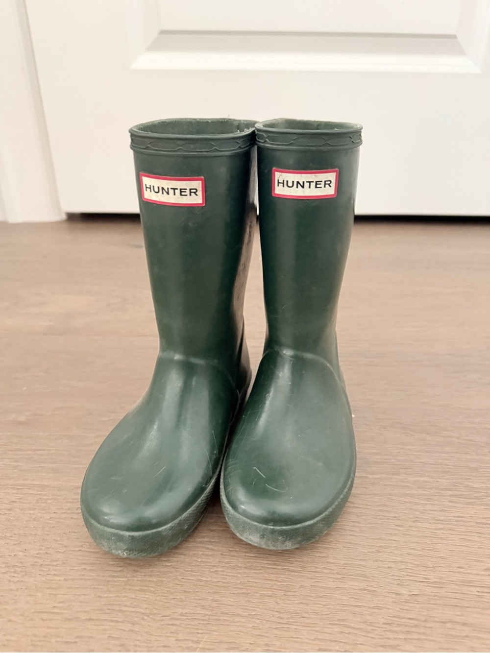 Hunter Kids Dark Green Waterproof Rain Boots